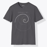Xpress Your Passion Golden Ratio Circle | Divine Proportions T-Shirt Charcoal / S