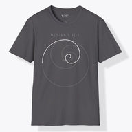 Xpress Your Passion Golden Ratio Circle | Divine Proportions T-Shirt Charcoal / S