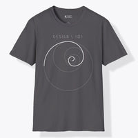 Xpress Your Passion Golden Ratio Circle | Divine Proportions T-Shirt Charcoal / S
