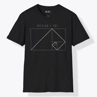 Xpress Your Passion Golden Ratio Rectangle | Divine Proportions T-Shirt Black / S