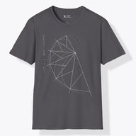 Xpress Your Passion Golden Ratio Spiral | Divine Proportions T-Shirt Charcoal / S