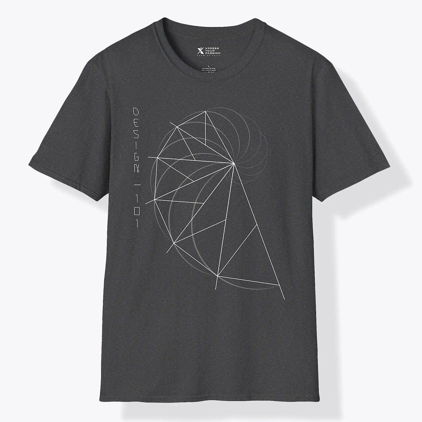 Xpress Your Passion Golden Ratio Spiral | Divine Proportions T-Shirt Dark Heather / S