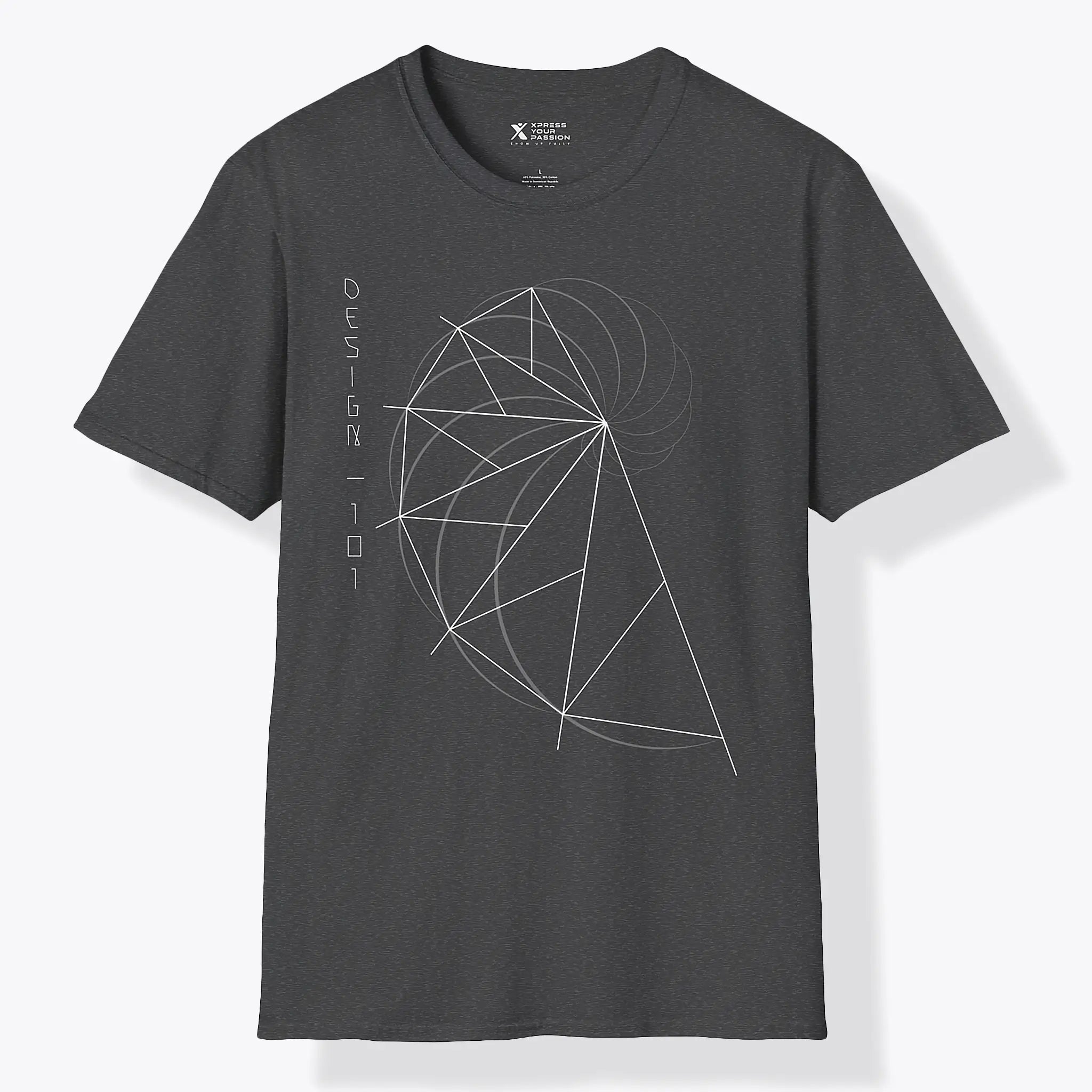 Xpress Your Passion Golden Ratio Spiral | Divine Proportions T-Shirt Dark Heather / S