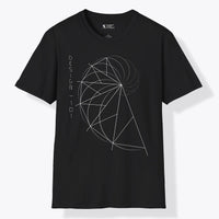 Xpress Your Passion Golden Ratio Spiral | Divine Proportions T-Shirt Black / S