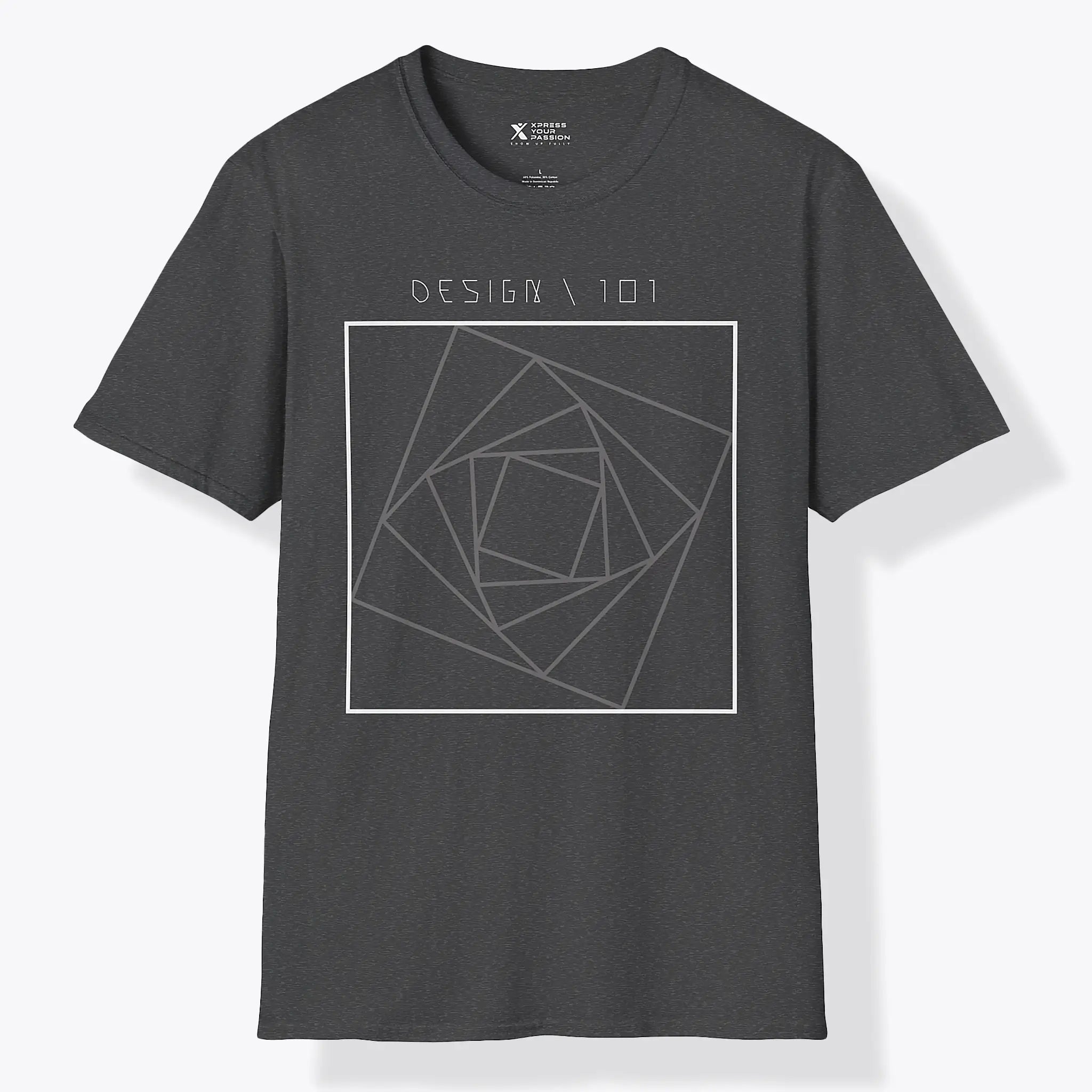 Xpress Your Passion Golden Ratio Square | Divine Proportions T-Shirt Dark Heather / S