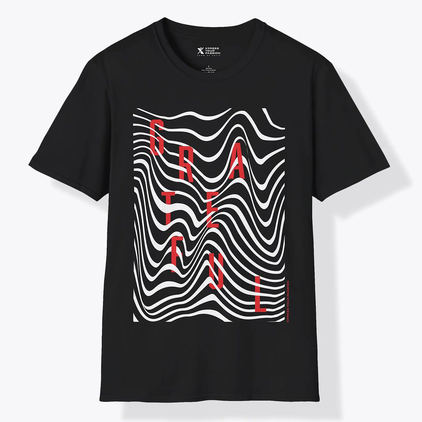 Xpress Your Passion Grateful | Between The Lines T-Shirt Black / S