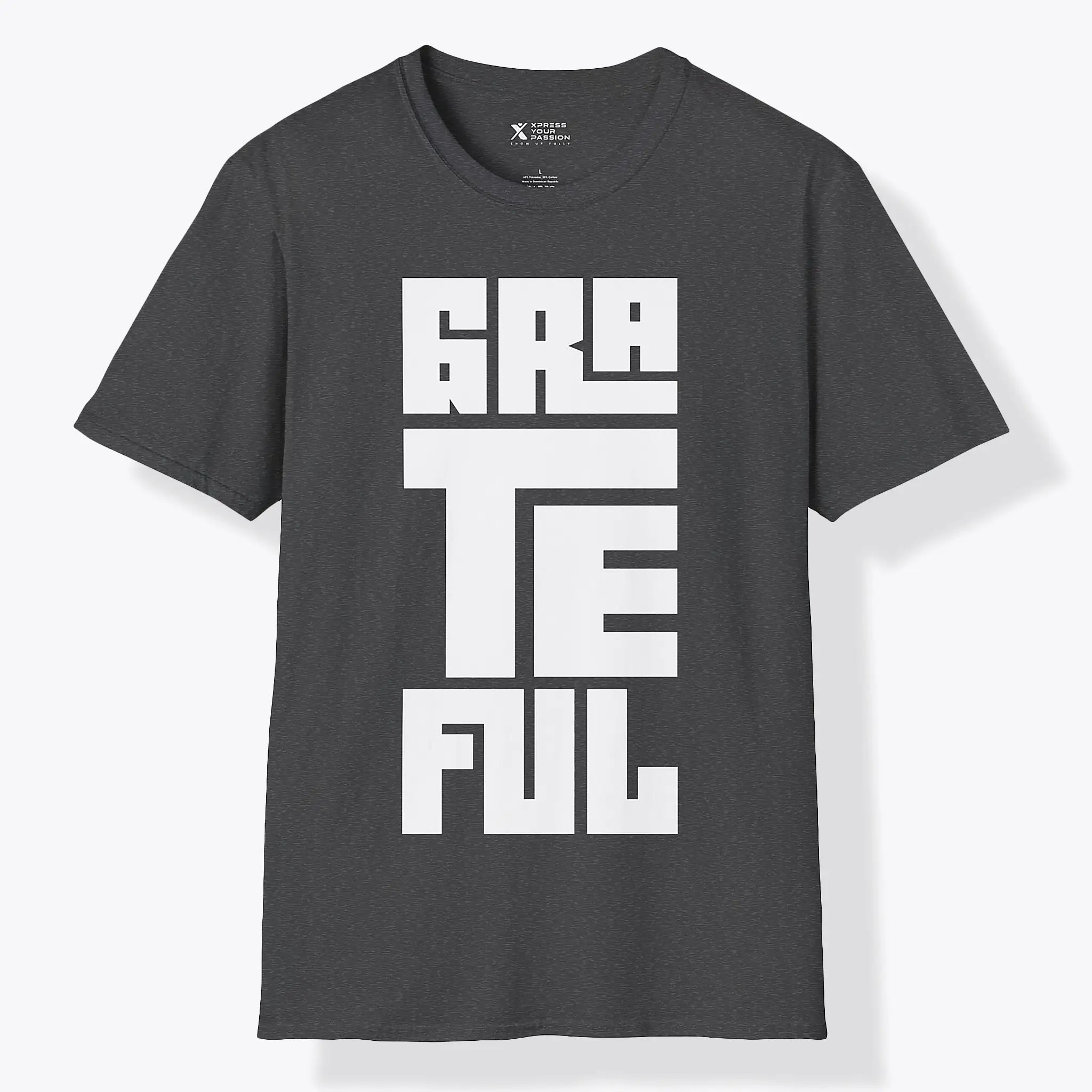 Xpress Your Passion Grateful | Bold T-Shirt Dark Heather / S