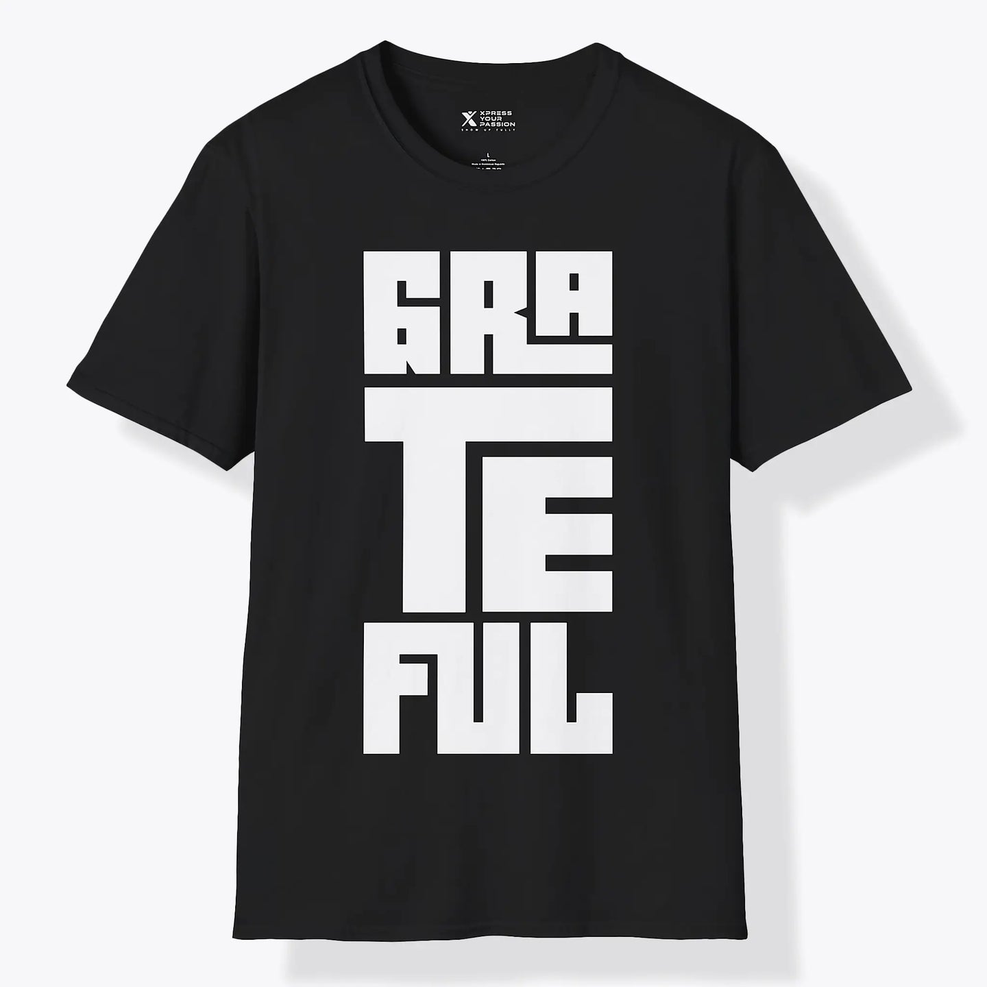 Xpress Your Passion Grateful | Bold T-Shirt Black / S