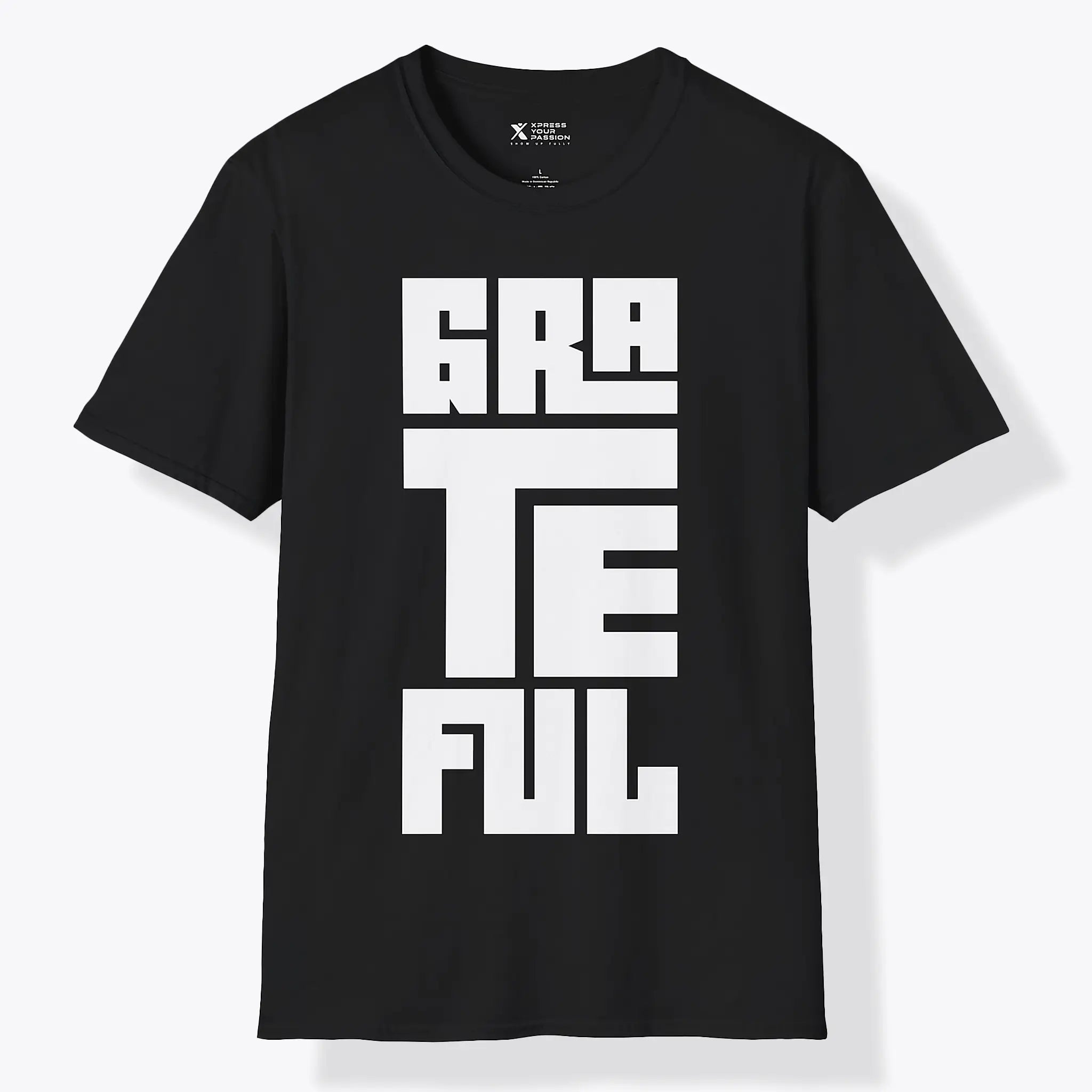 Xpress Your Passion Grateful | Bold T-Shirt Black / S