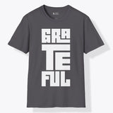 Xpress Your Passion Grateful | Bold T-Shirt Charcoal / S
