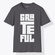 Xpress Your Passion Grateful | Bold T-Shirt Charcoal / S