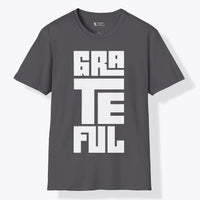 Xpress Your Passion Grateful | Bold T-Shirt Charcoal / S