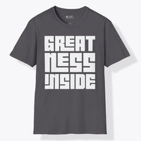 Xpress Your Passion Greatness Inside | Bold T-Shirt Charcoal / S