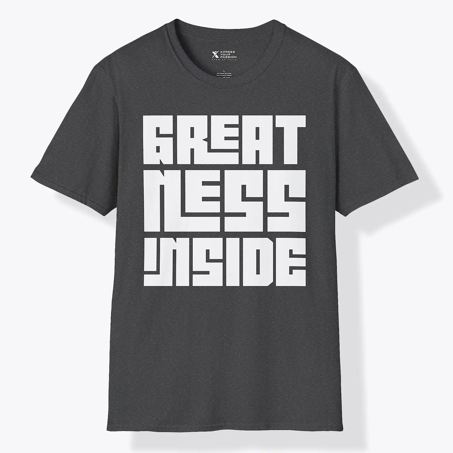 Xpress Your Passion Greatness Inside | Bold T-Shirt Dark Heather / S