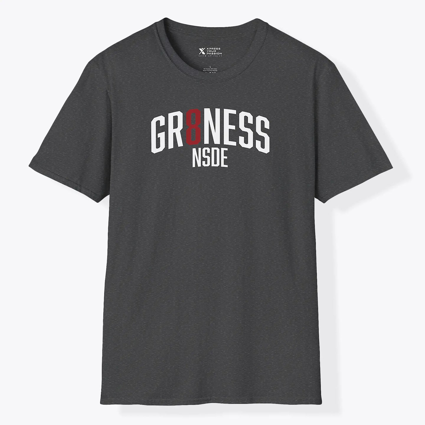 Xpress Your Passion Greatness Inside T-Shirt Dark Heather / S