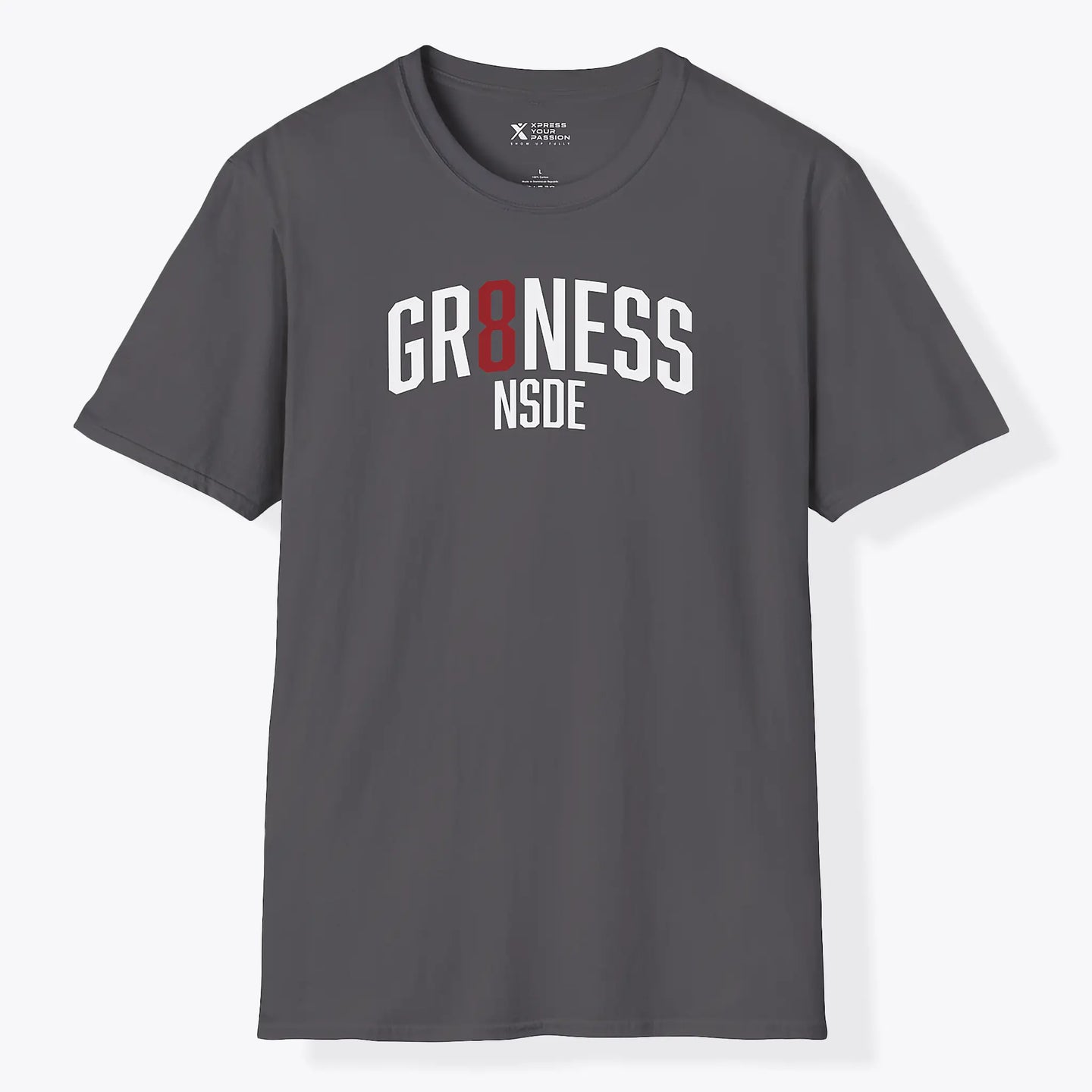 Xpress Your Passion Greatness Inside T-Shirt Charcoal / S