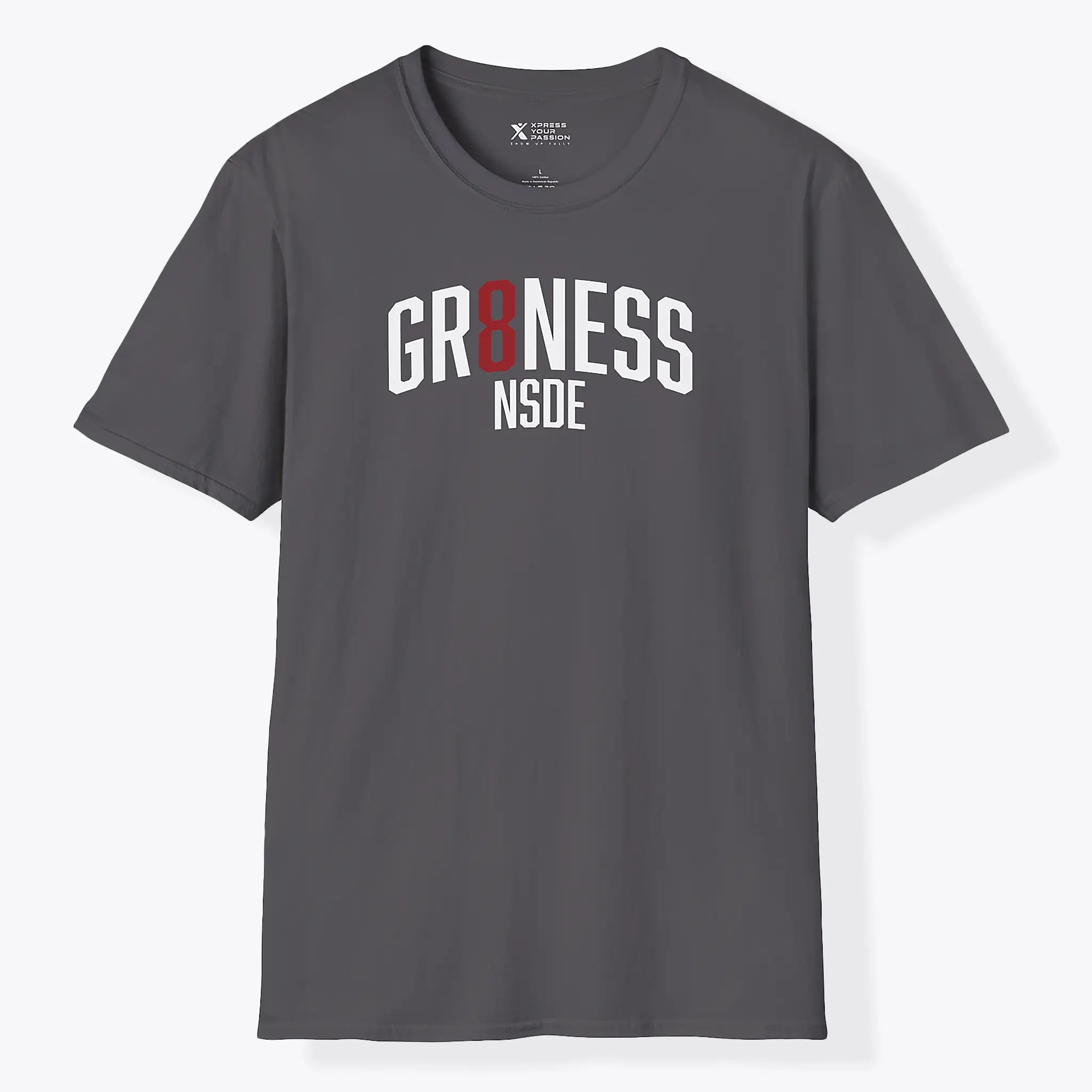 Xpress Your Passion Greatness Inside T-Shirt Charcoal / S