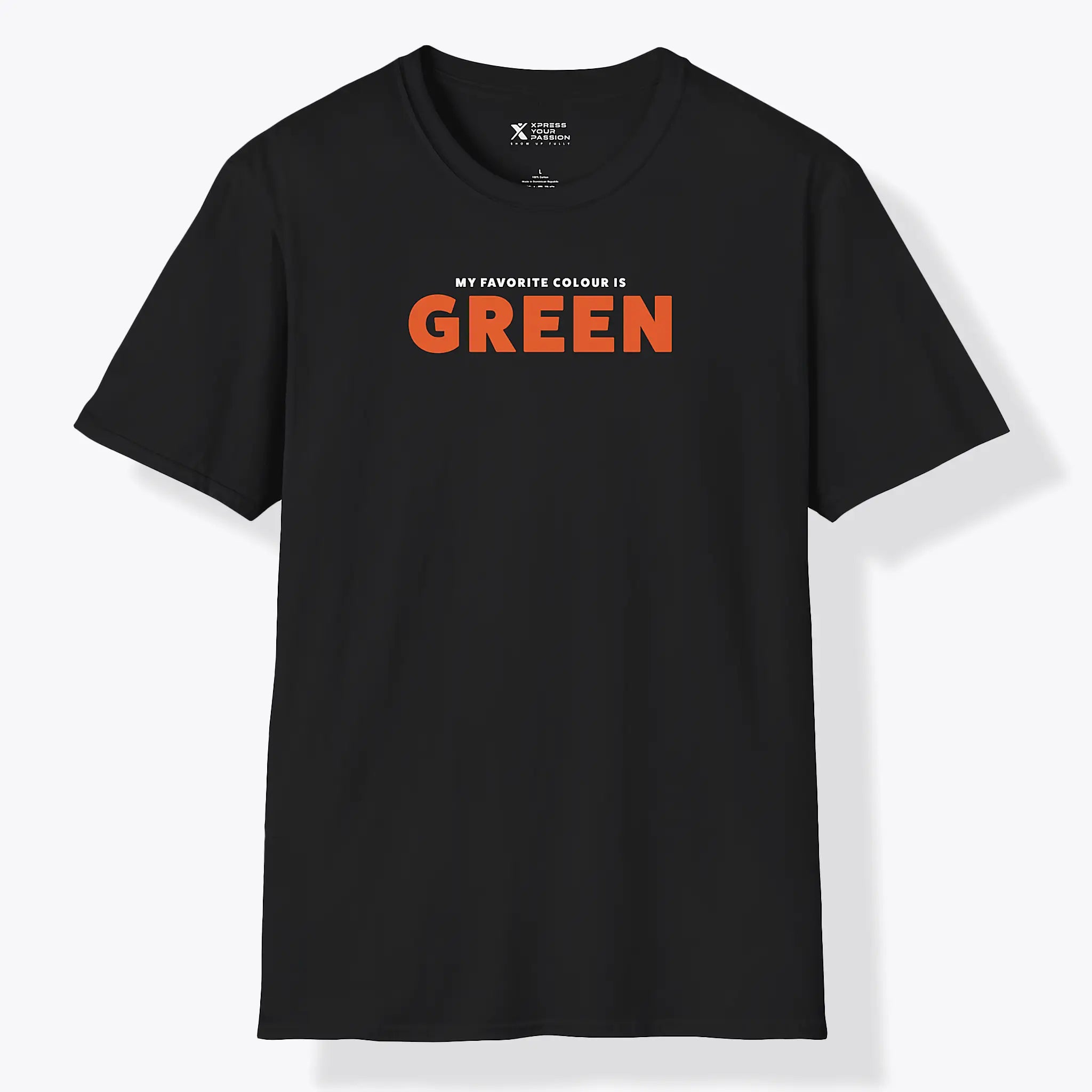 Xpress Your Passion Green Orange T-Shirt Black / S