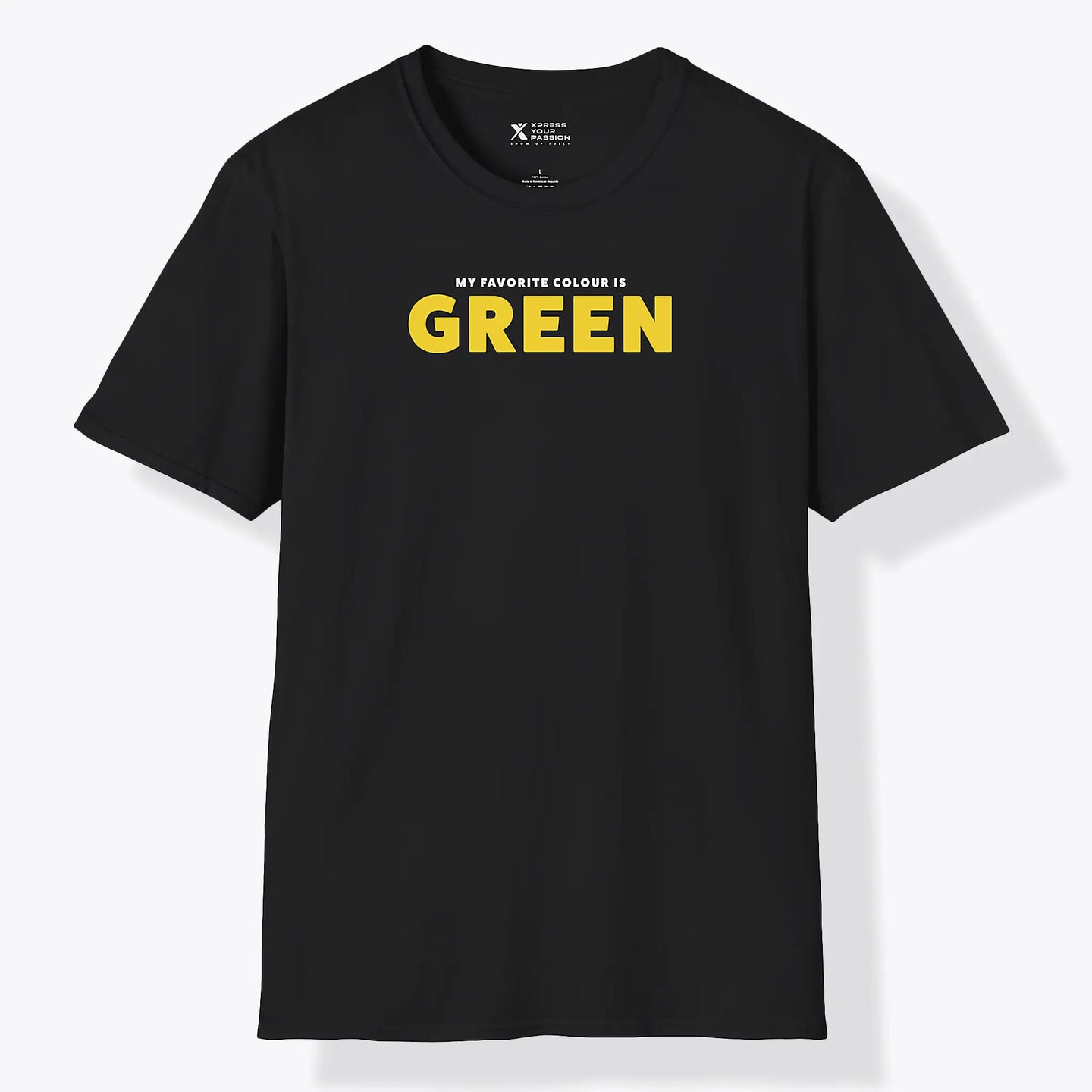 Xpress Your Passion Green Yellow T-Shirt Black / S