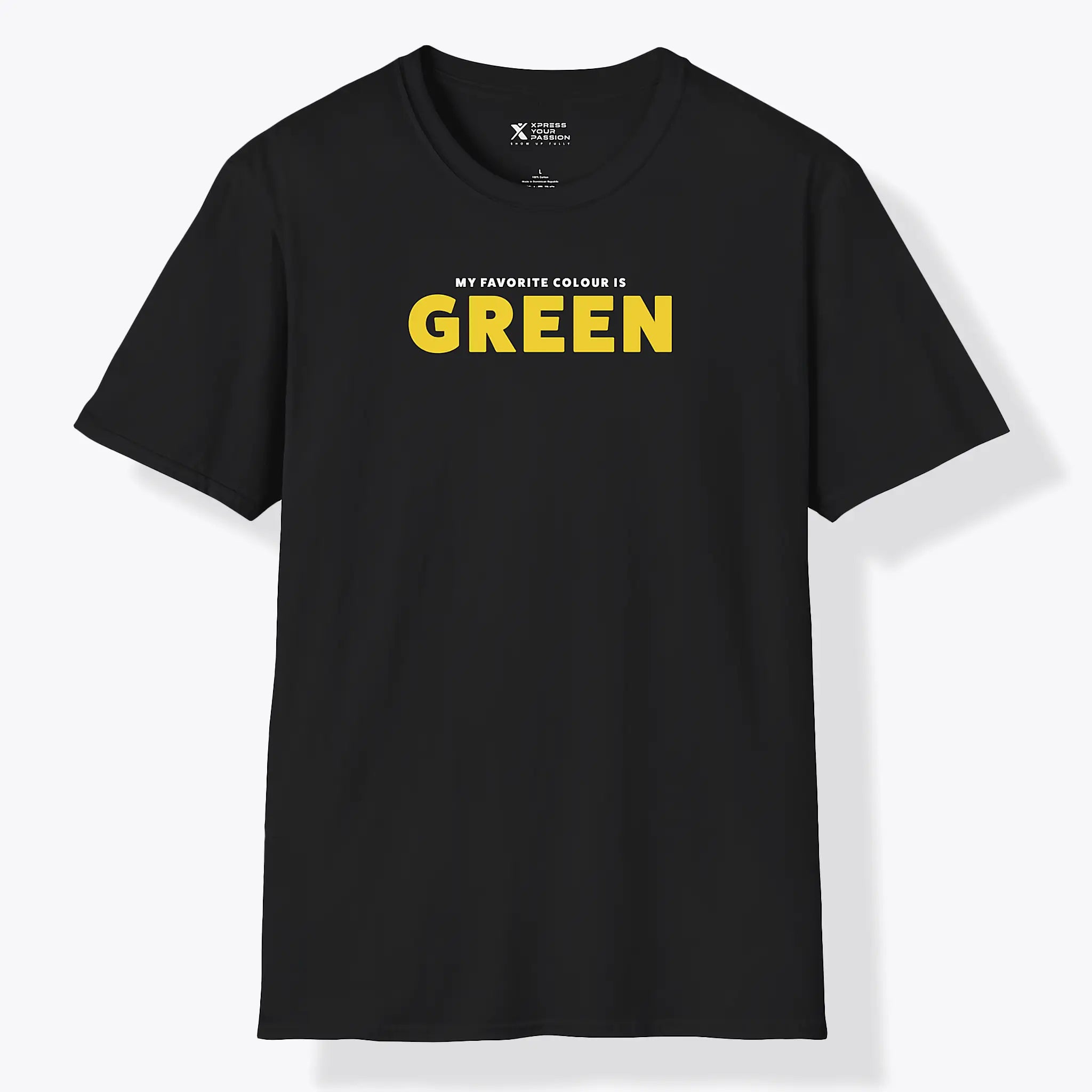 Xpress Your Passion Green Yellow T-Shirt Black / S