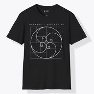 Xpress Your Passion Harmony + Aesthetics | Divine Proportions T-Shirt Black / S
