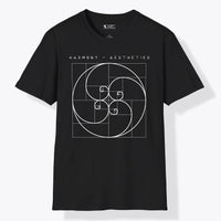 Xpress Your Passion Harmony + Aesthetics | Divine Proportions T-Shirt Black / S