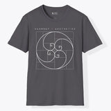 Xpress Your Passion Harmony + Aesthetics | Divine Proportions T-Shirt Charcoal / S