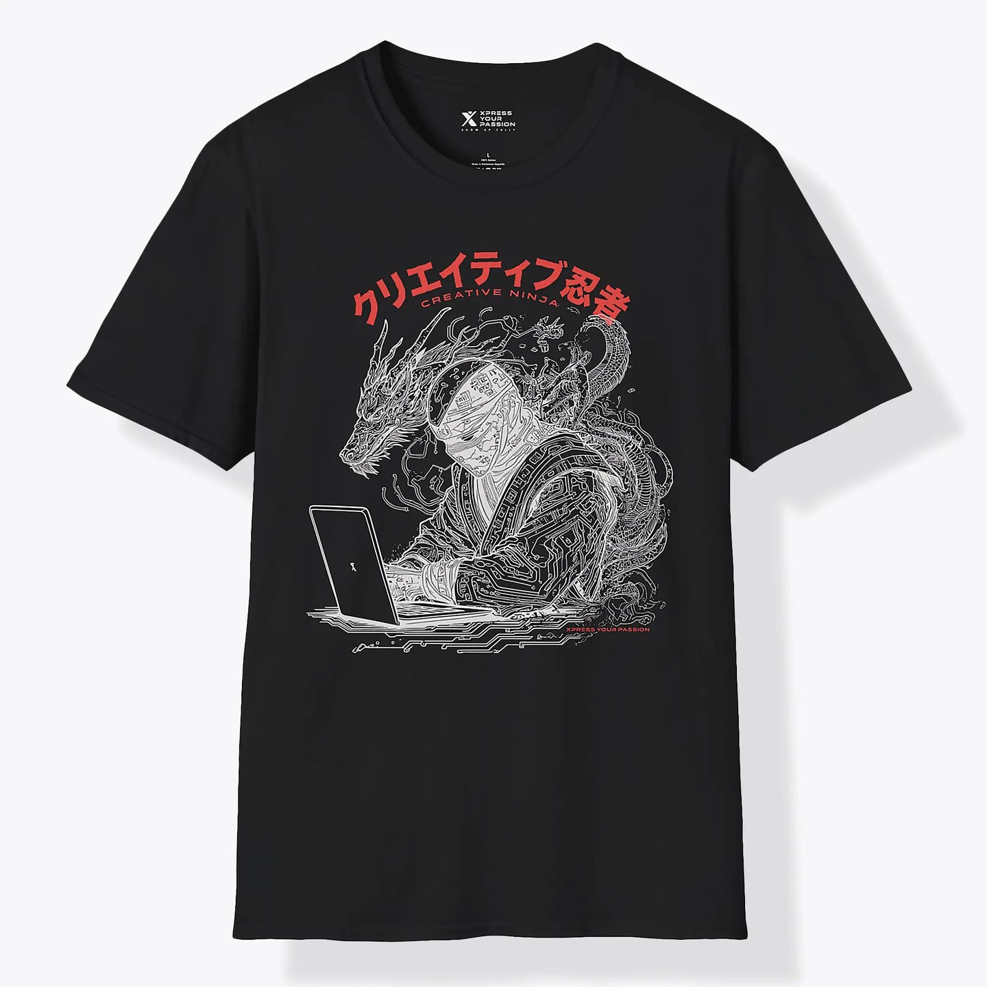 Xpress Your Passion Haruki | Creative Ninja T-Shirt Black / S