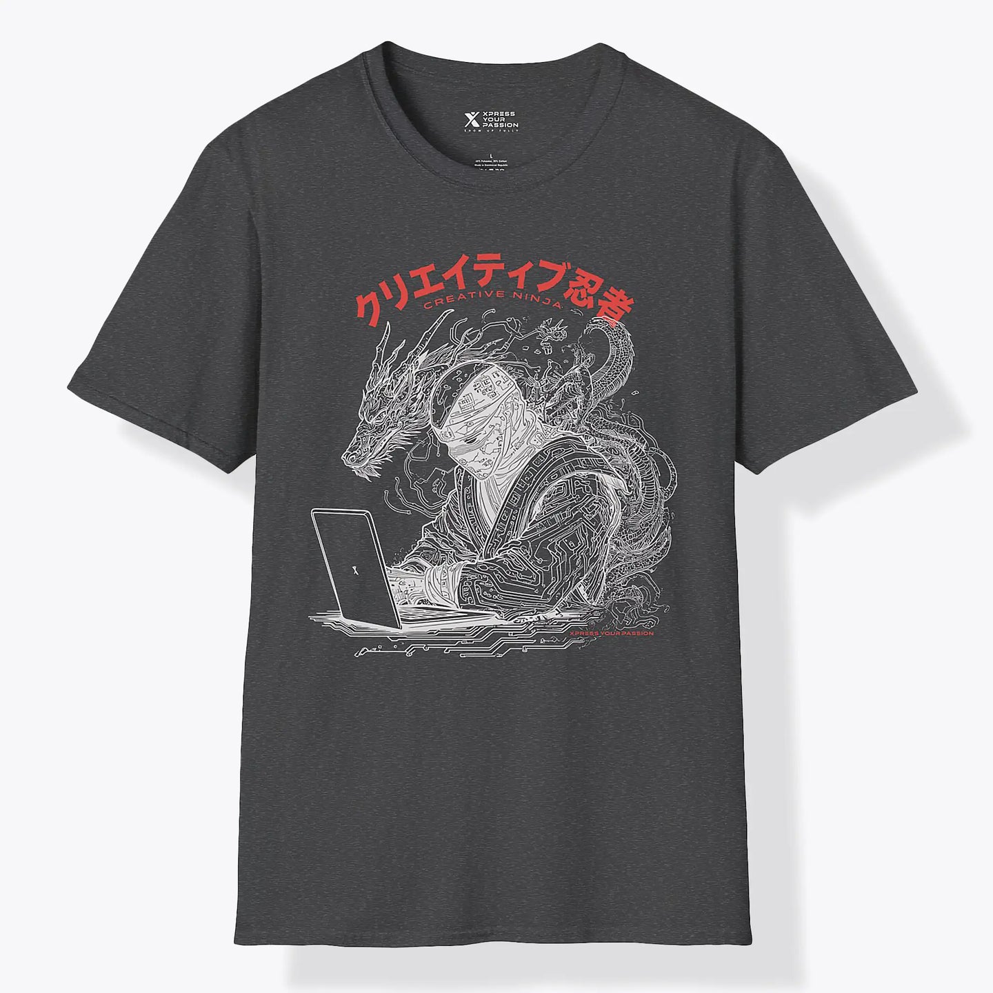 Xpress Your Passion Haruki | Creative Ninja T-Shirt Dark Heather / S