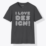 Xpress Your Passion I love Design T-Shirt Dark Heather / S