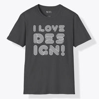Xpress Your Passion I love Design T-Shirt Dark Heather / S
