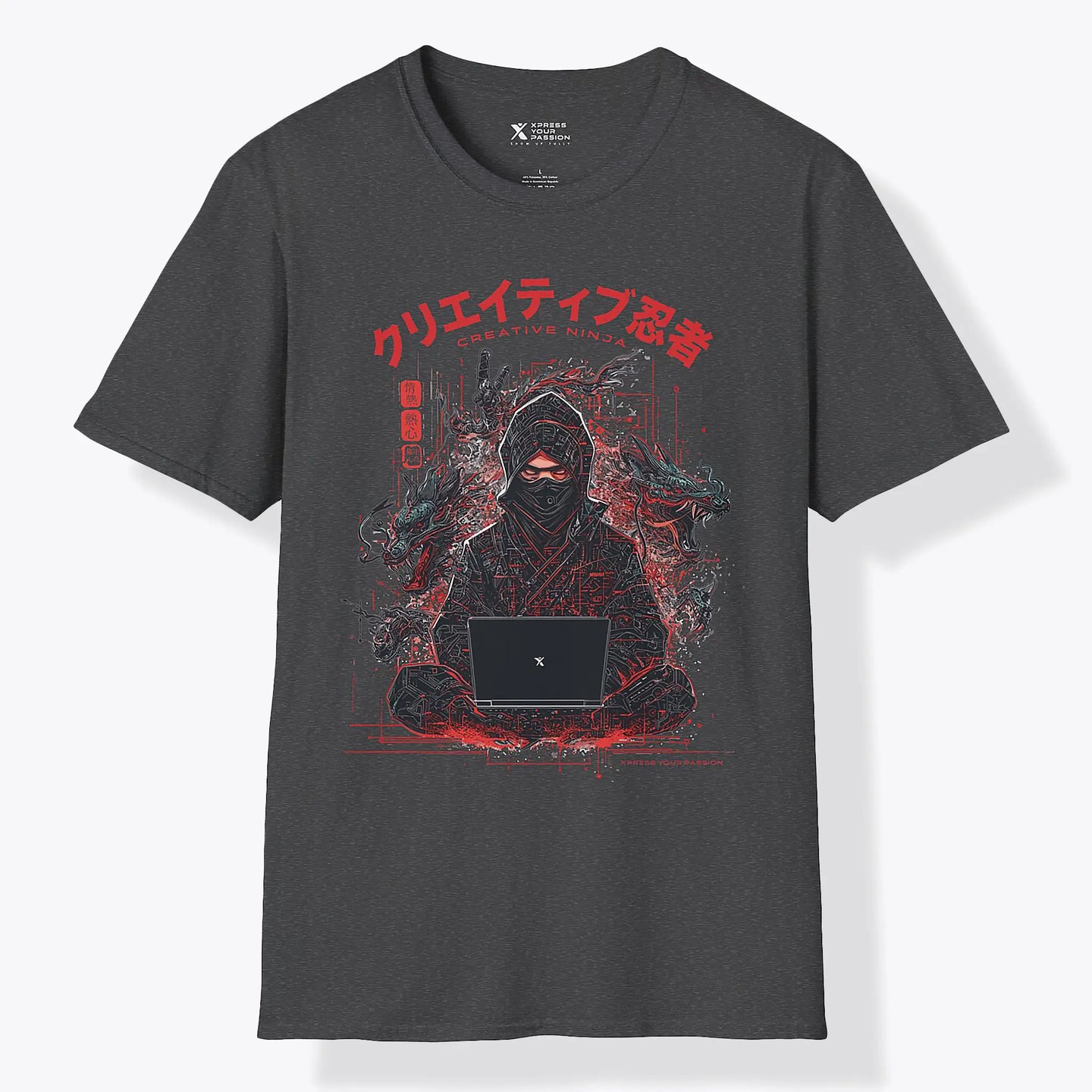 Xpress Your Passion Kazuki | Creative Ninja T-Shirt Dark Heather / S