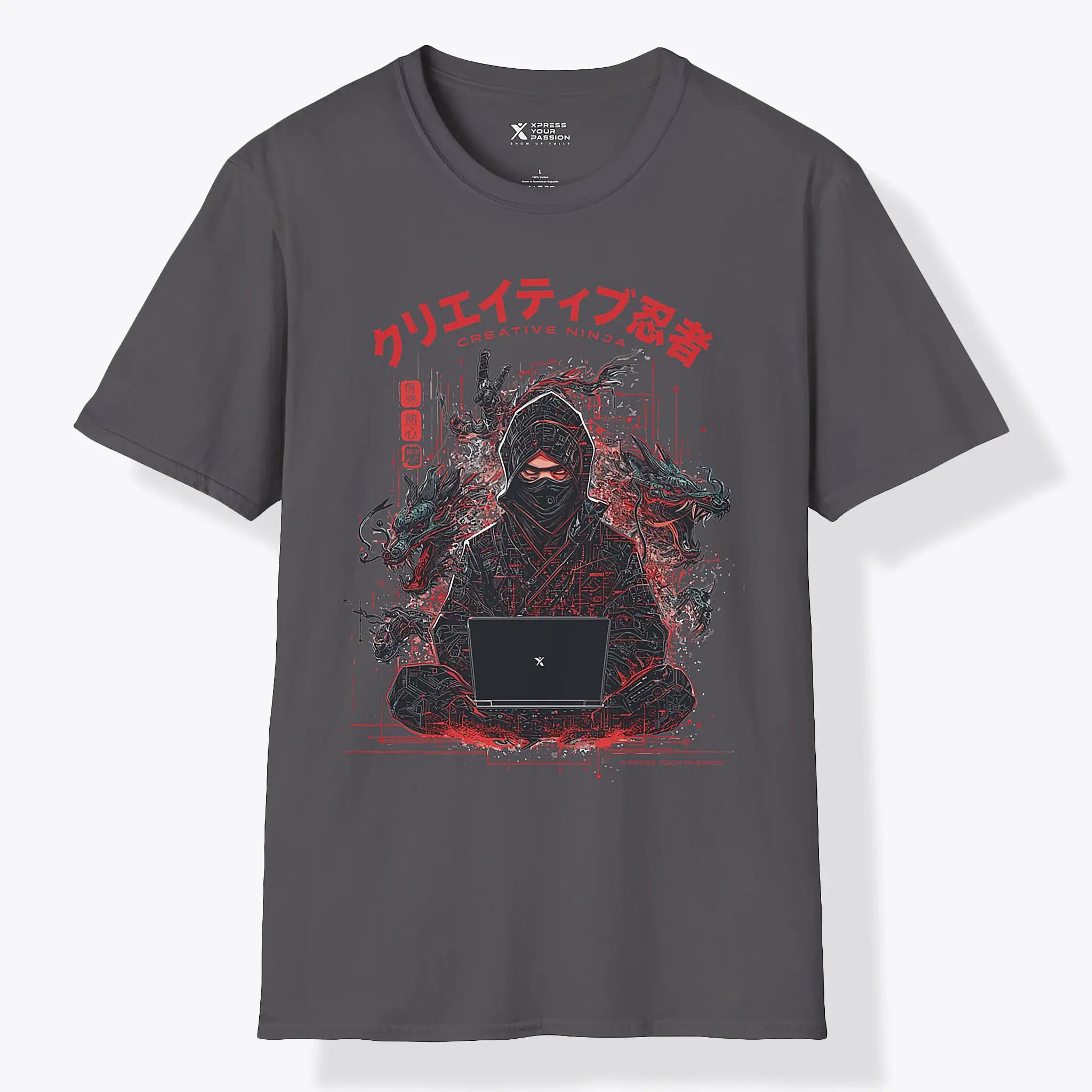 Xpress Your Passion Kazuki | Creative Ninja T-Shirt Charcoal / S