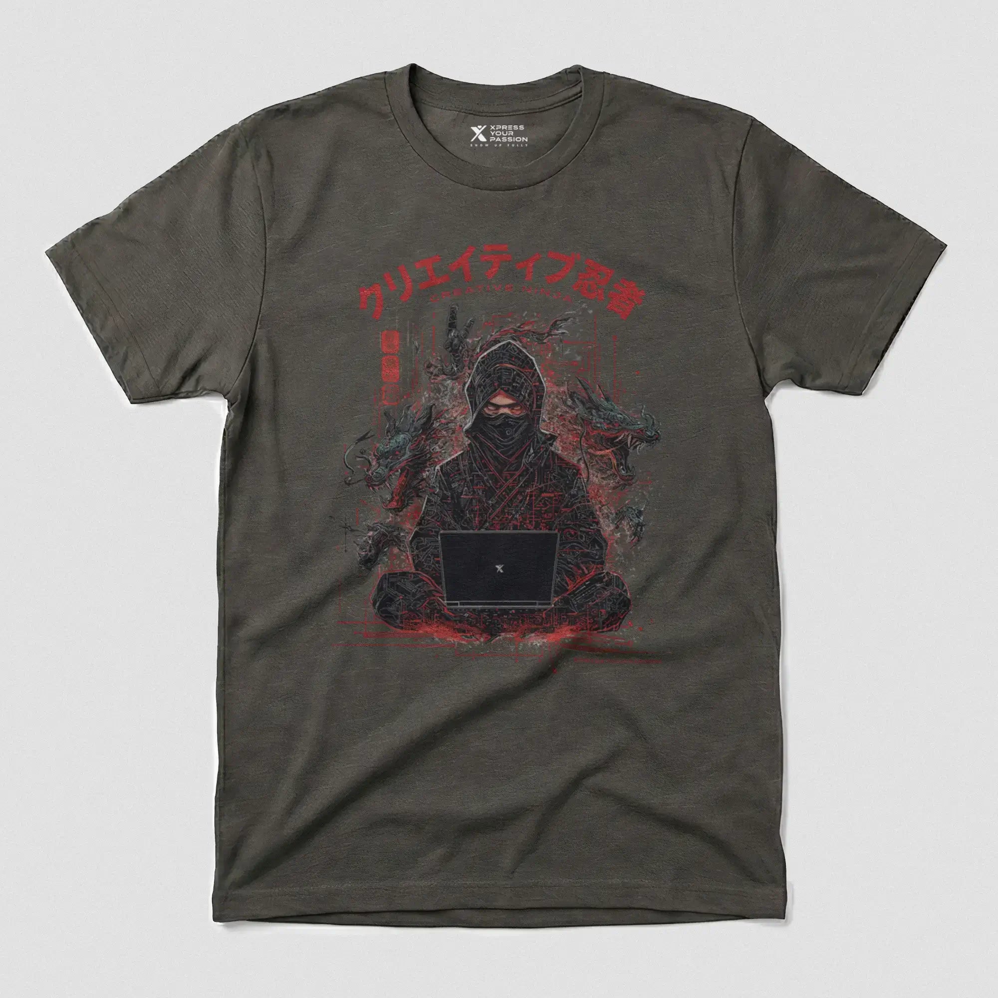 Xpress Your Passion Kazuki | Creative Ninja T-Shirt Charcoal / S