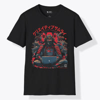 Xpress Your Passion Kenshin | Creative Samurai T-Shirt Black / S