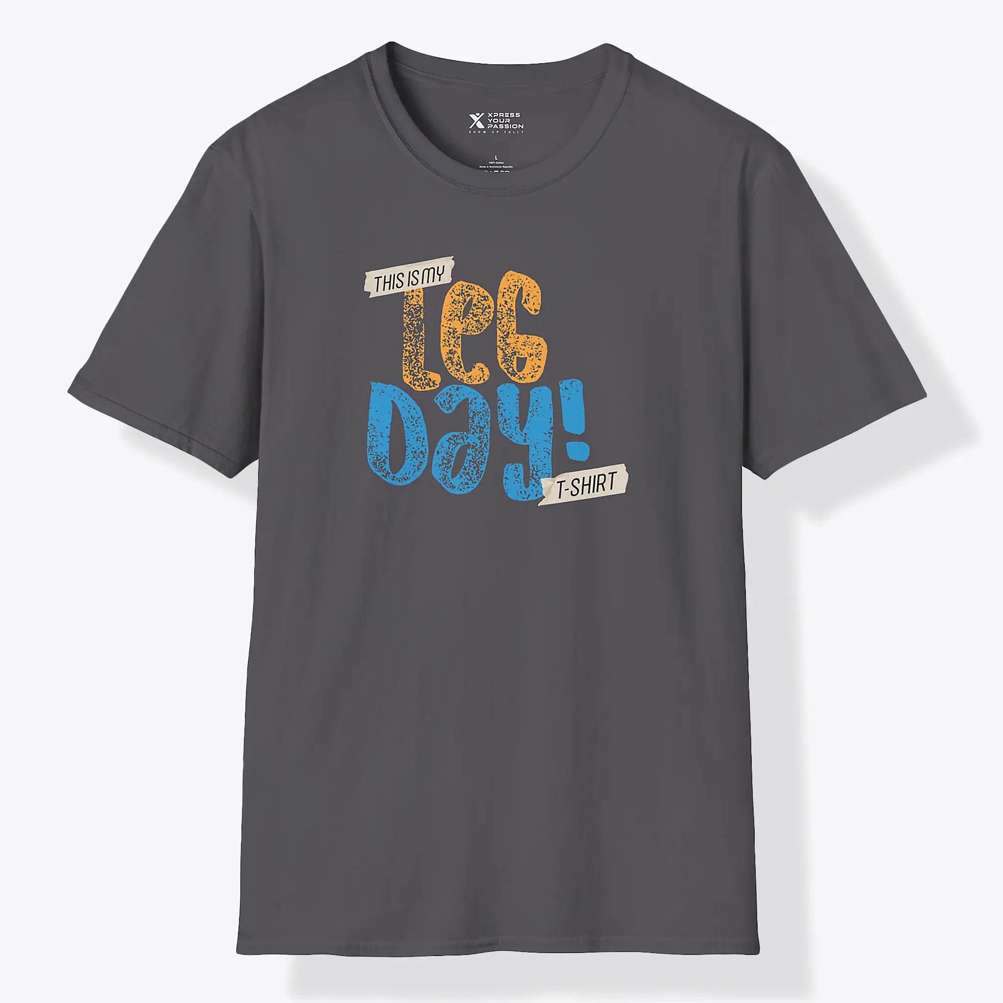 Xpress Your Passion Leg Day T-Shirt Charcoal / S