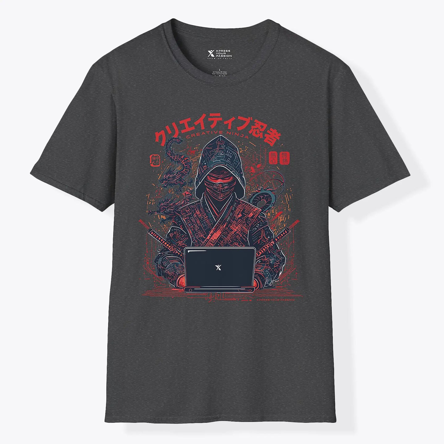 Xpress Your Passion Masashi | Creative Ninja T-Shirt Dark Heather / S