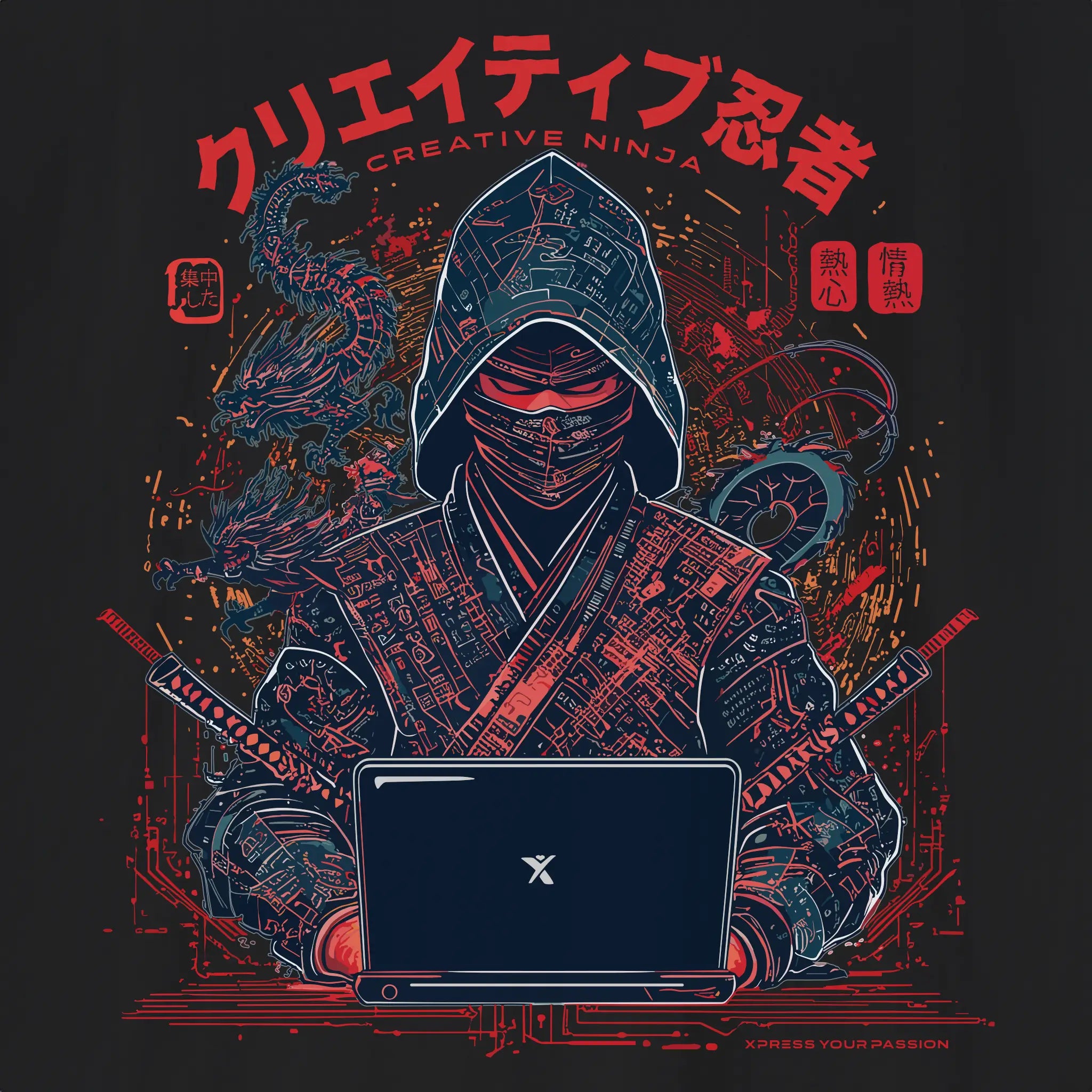 Xpress Your Passion Masashi | Creative Ninja T-Shirt
