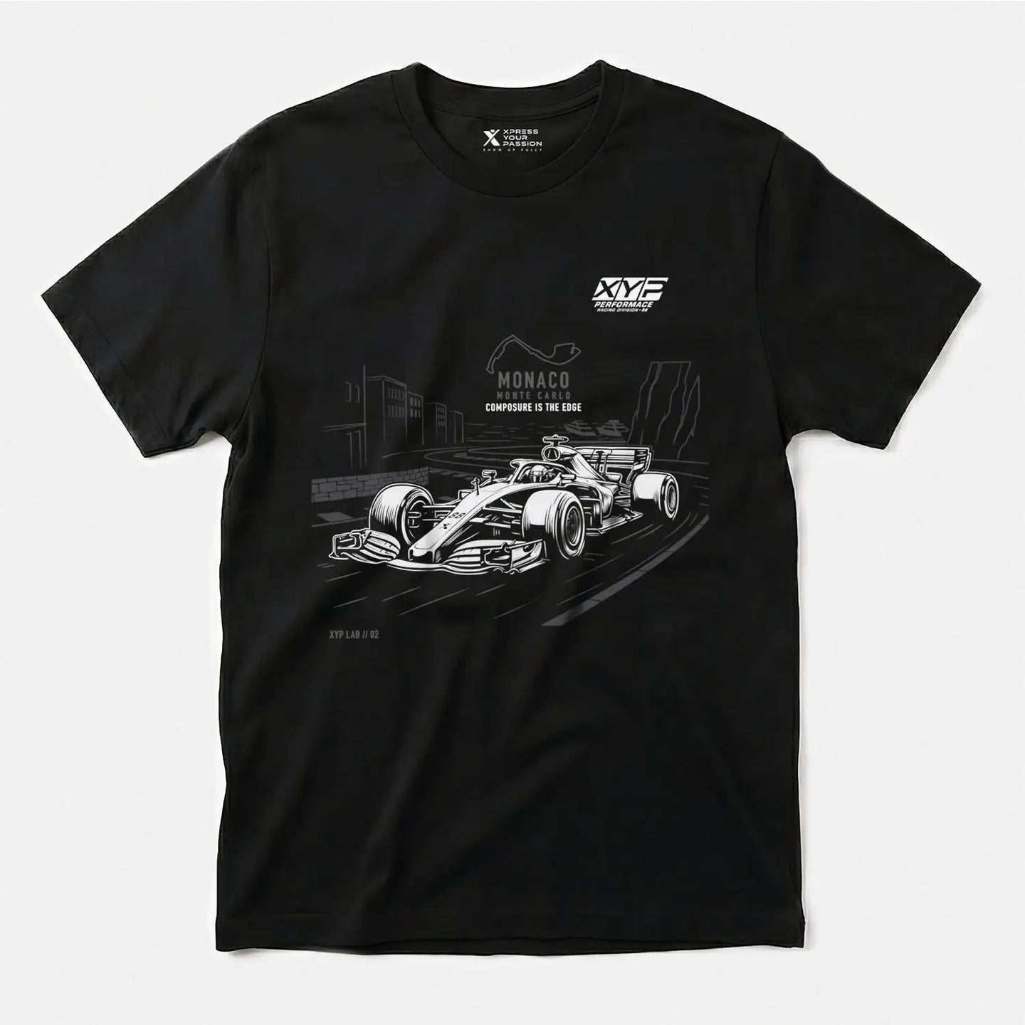 Xpress Your Passion Monaco Circuit T-Shirt Black / S