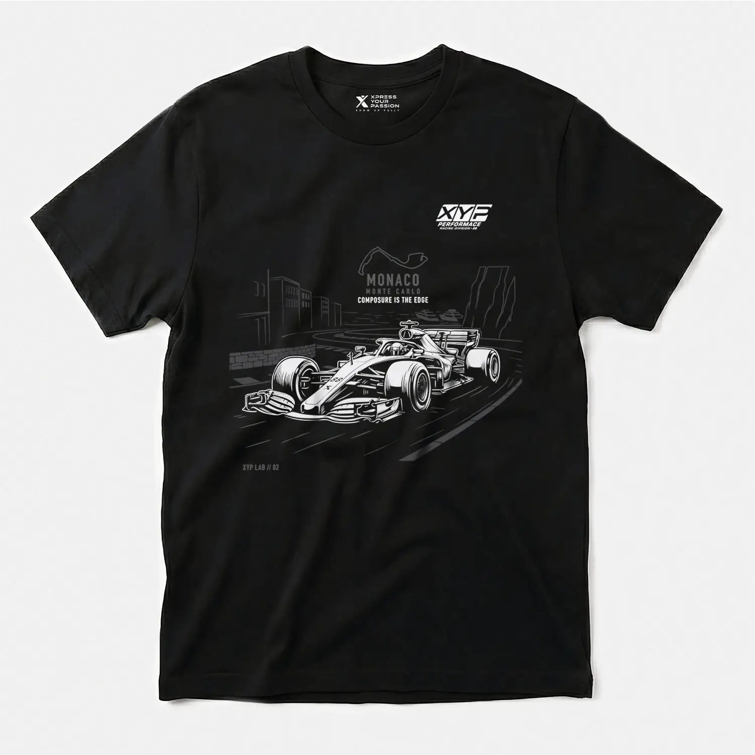 Xpress Your Passion Monaco Circuit T-Shirt Black / S