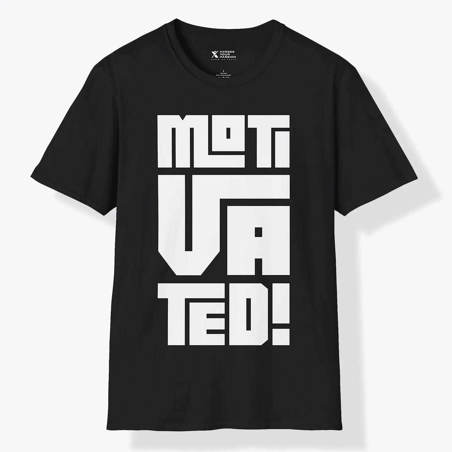 Xpress Your Passion Motivated | Bold T-Shirt Black / S