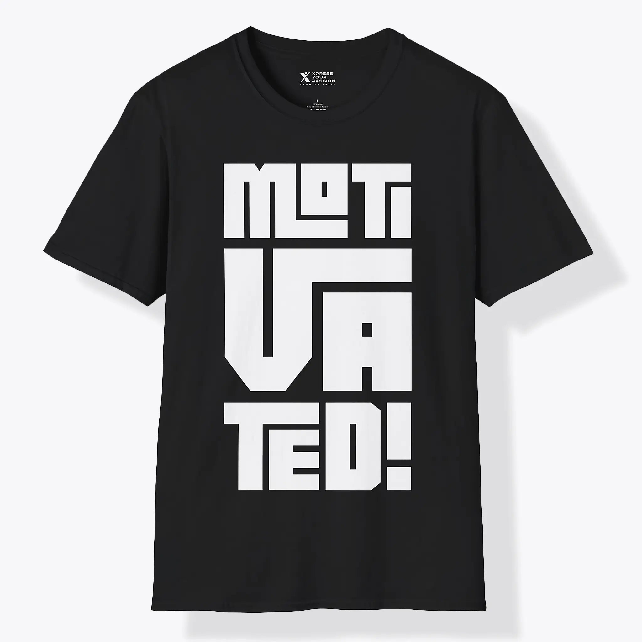 Xpress Your Passion Motivated | Bold T-Shirt Black / S