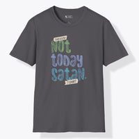 Xpress Your Passion Not Today Satan T-Shirt Charcoal / S