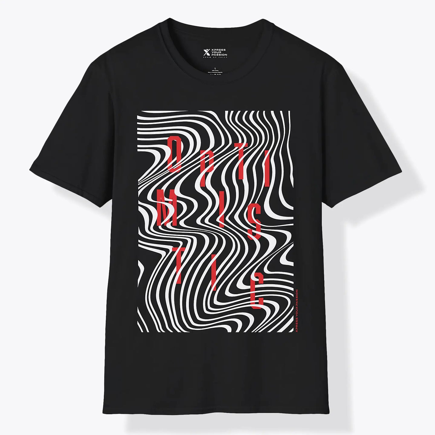 Xpress Your Passion Optimistic | Between The Lines T-Shirt Black / S