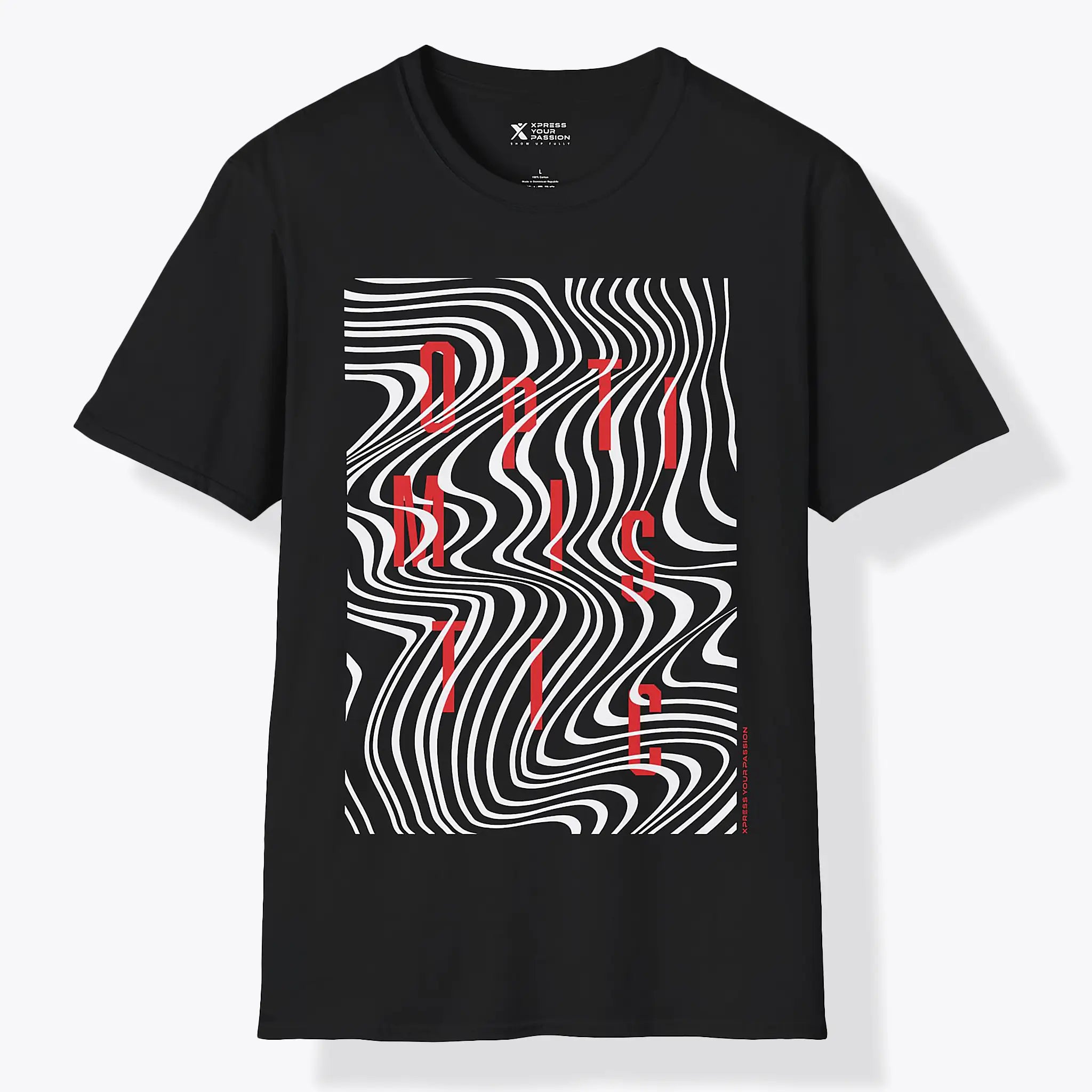 Xpress Your Passion Optimistic | Between The Lines T-Shirt Black / S