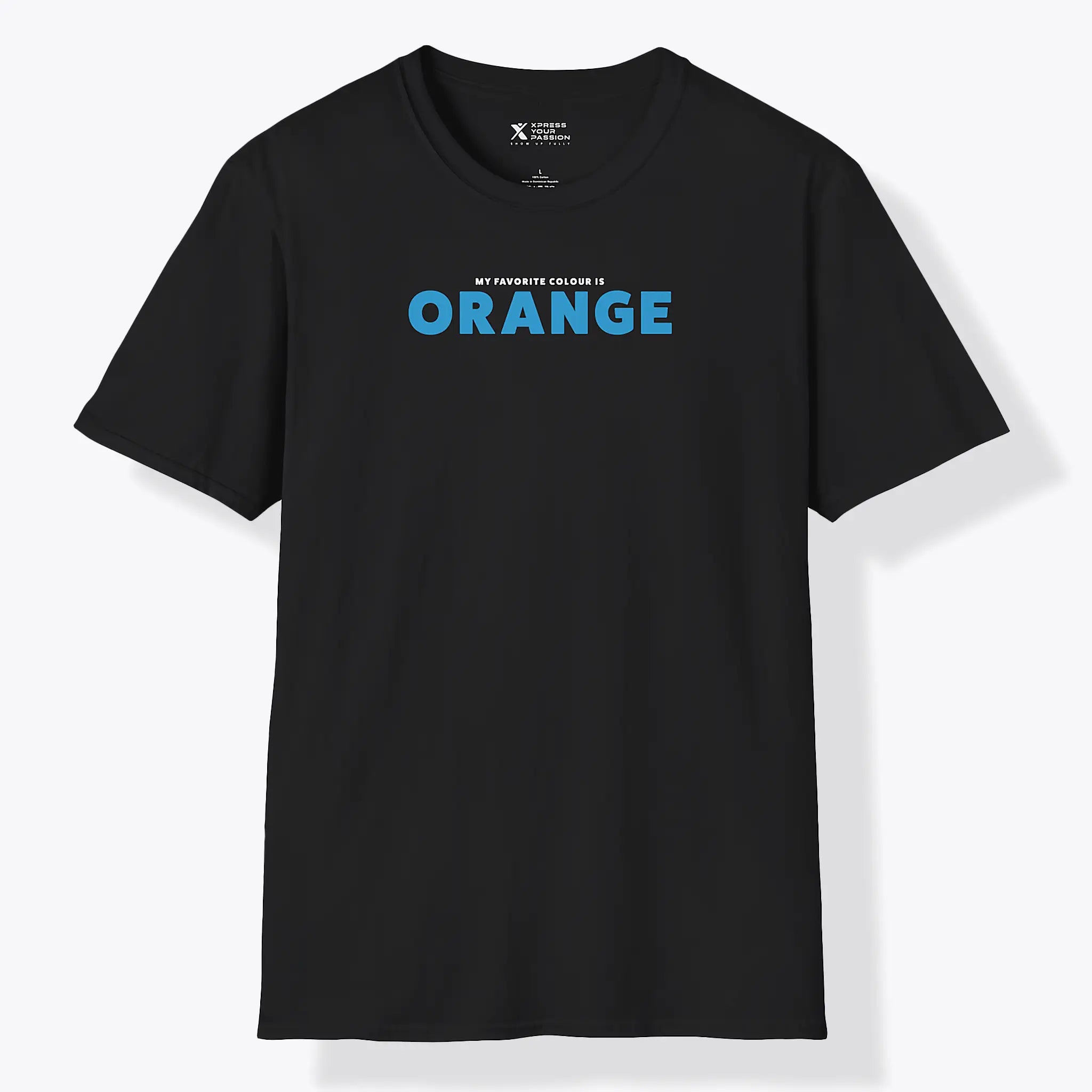Xpress Your Passion Orange Blue T-Shirt Black / S