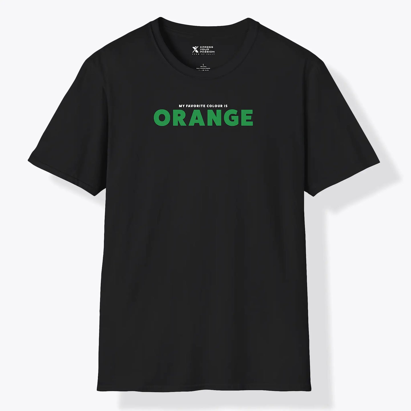 Xpress Your Passion Orange Green T-Shirt Black / S
