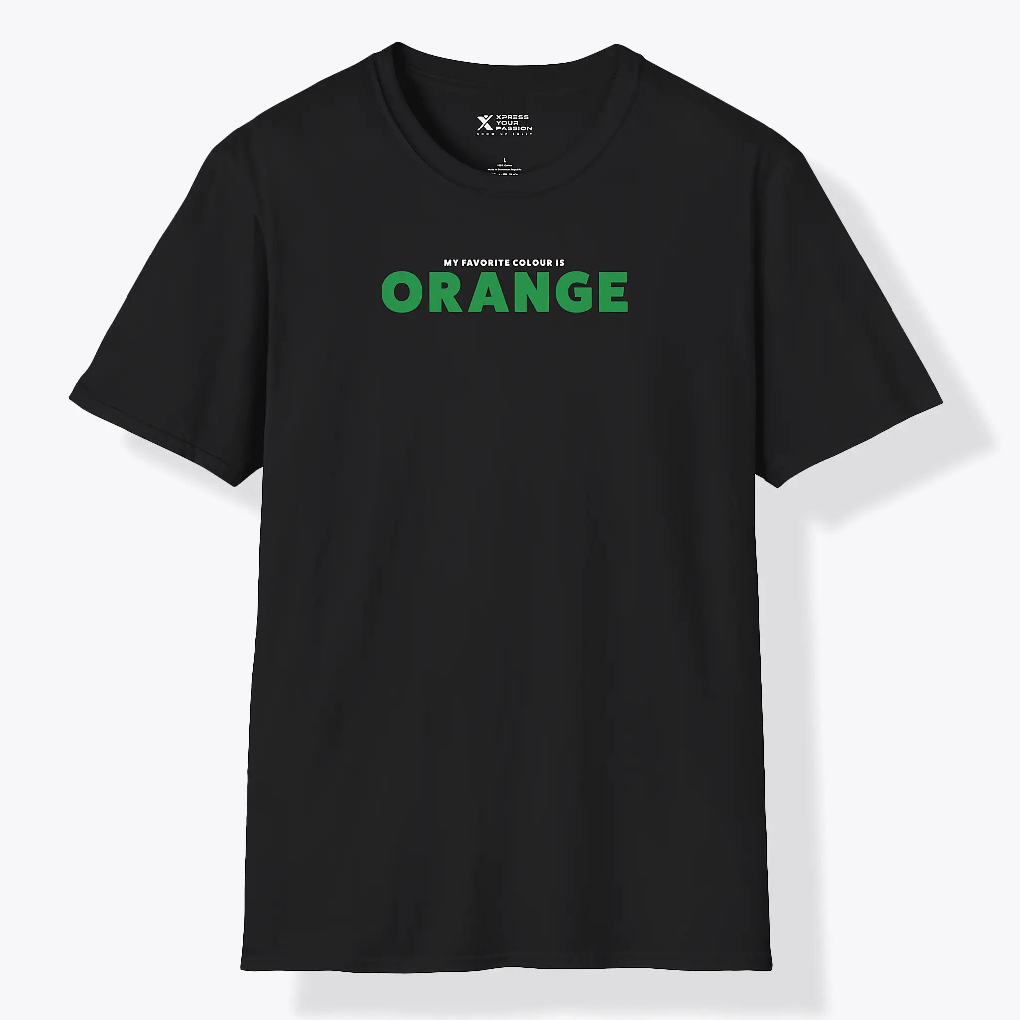 Xpress Your Passion Orange Green T-Shirt Black / S