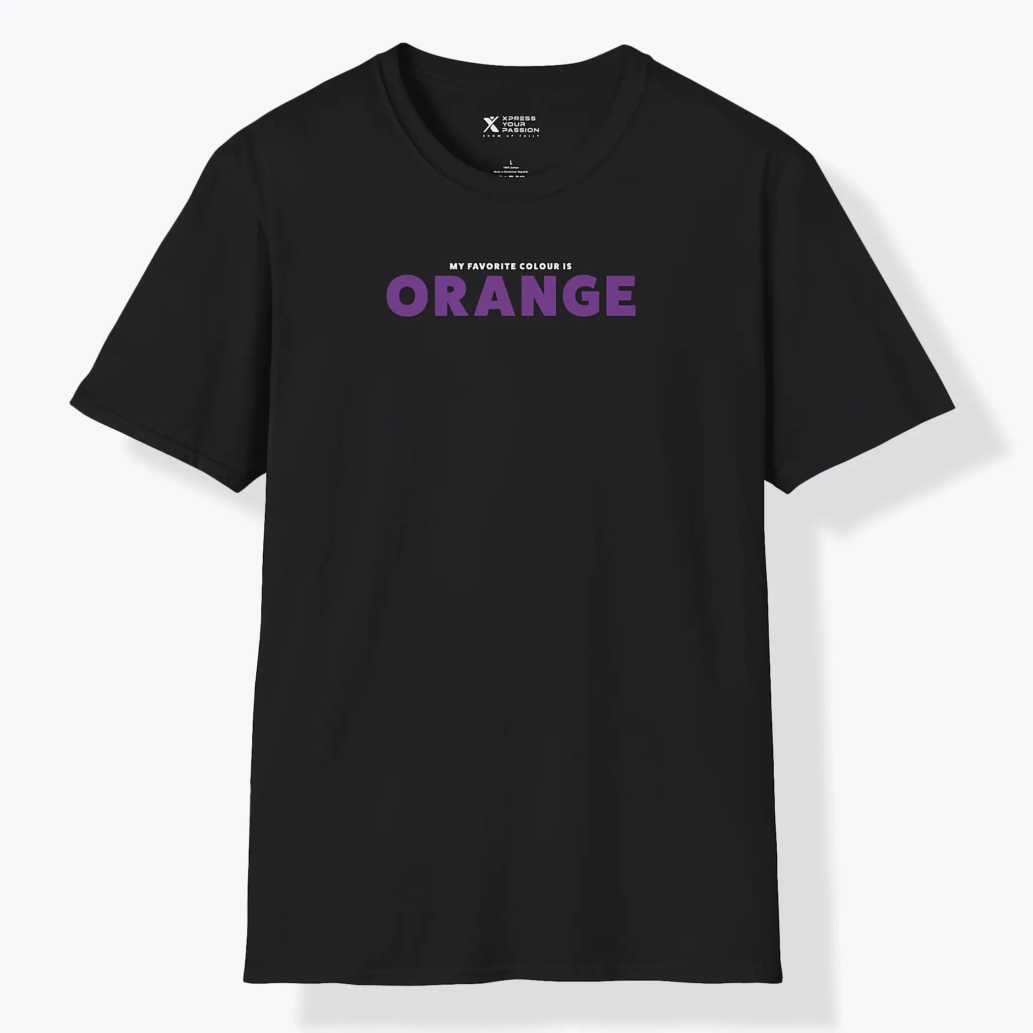 Xpress Your Passion Orange Purple T-Shirt Black / S