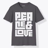 Xpress Your Passion Peace & Love | Bold T-Shirt Charcoal / S